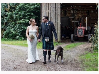 Kirknewton House Stables - couple by Tractor shed