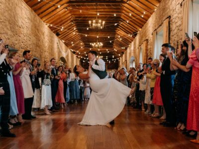 1st dance at Kirknewton House Stables reception party