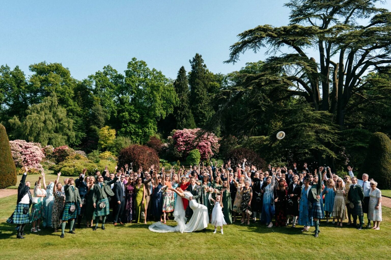 Beautiful gardens at Kirknewton House Stables wedding venue