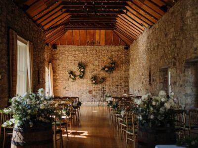 Blank canvas opportunities for weddings at Kirknewton House Stables