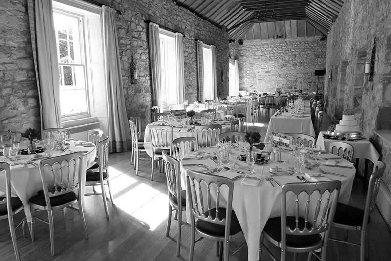 Table layout at Kirknewton House Stables